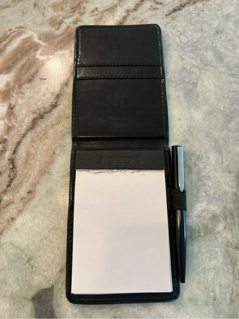 Rolls Royce Leed Mini Note Pad Cover and Ink Pen Set Black
